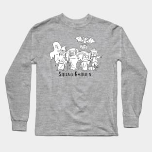 Squad Ghouls Halloween Spooky Cute Trick Or Treat Festive Design Long Sleeve T-Shirt